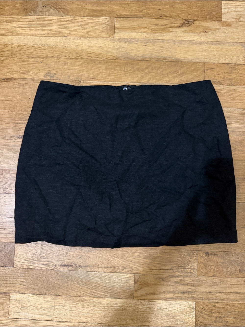 Black mini skirt